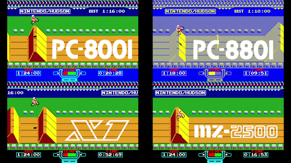 ファミコンソフト エキサイトバイク テレビゲーム